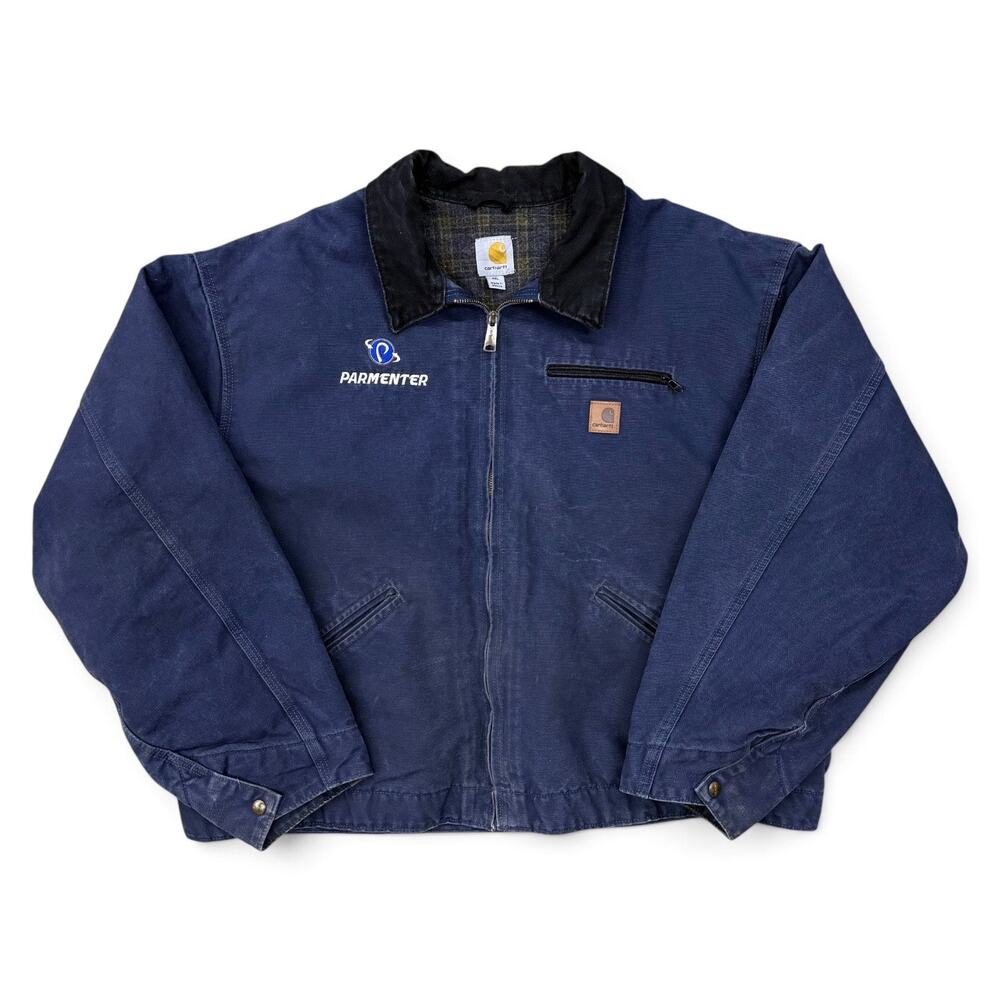 Carhartt J97 DPB Detroit Jacket 4XL Deep Blue Blanket Lined 2012 Workwear Navy